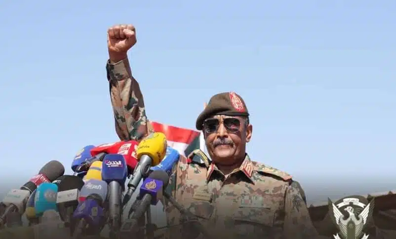 Commander In Chief Of The Sudan Armed Forces El Burhan Gives A Speech File Photo Sudan Armed Forces saf, Sudan, military, civil war, conflict,