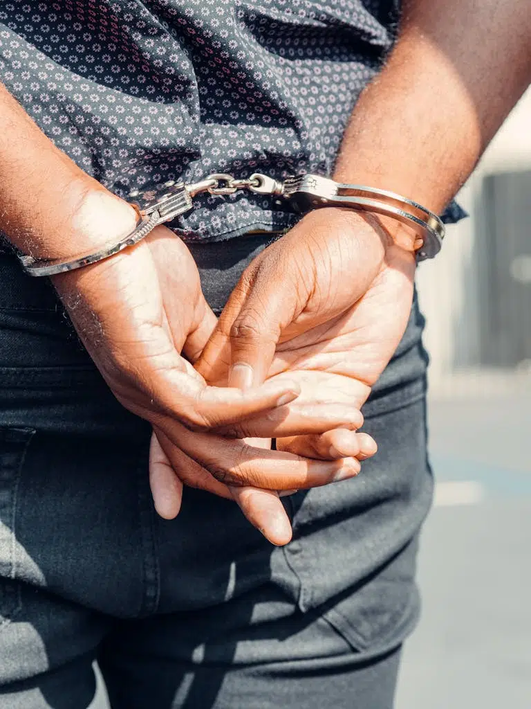 Photo by Kindel Media গ্রেফতারকৃত ব্যক্তির অধিকার, Close-Up Photography of a Person in Handcuffs