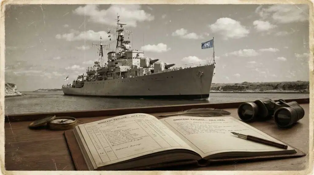 Innocent passage of warships through international straits