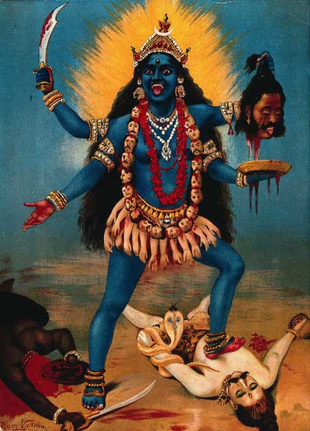 ঠগীঃ ব্রিটিশ ভারতের নীতিবান খুনী 5 ঠগী, brandishing kali