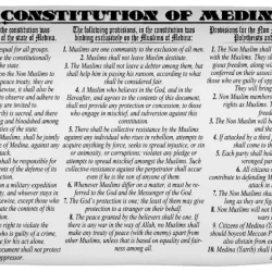 মদিনা সনদ, মদিনা সনদের প্রধান ধারা, মদিনা সনদের গুরুত্ব বিশ্বের প্রথম লিখিত সংবিধানগুলোর অন্যতম মদিনা সনদ ইসলামি রাষ্ট্র, ধর্মীয় স্বাধীনতা ও সামাজিক সম্প্রীতির অনন্য ঐতিহাসিক দলিল।